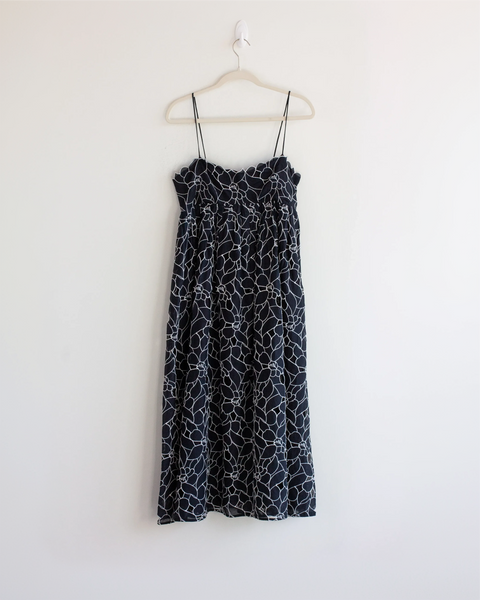 Ulla Johnson Navy Midi Dress