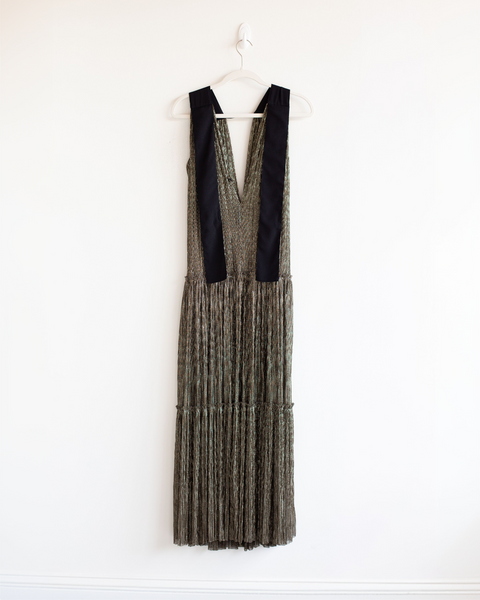 Sabina Musayev Black Shimmer Gown
