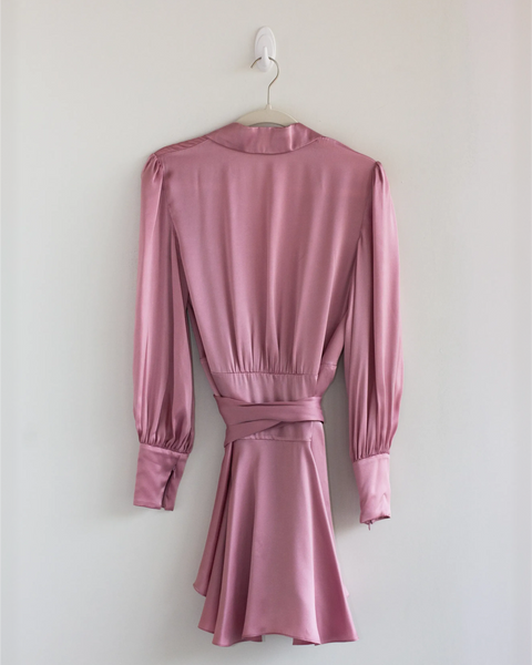 Zimmermann Pink Wrap Dress