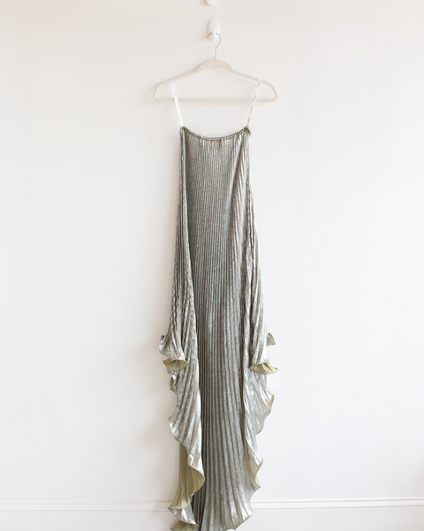 Lidee Green Scalloped Dress
