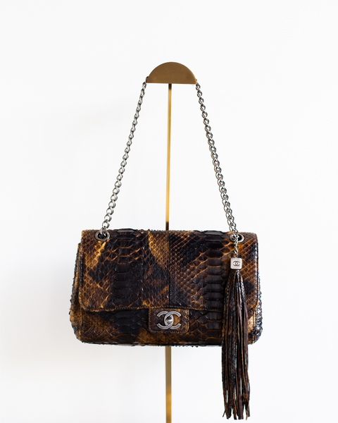Chanel Vintage Python Hobo Bag
