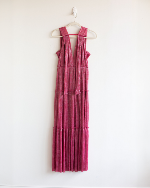 Sabina Musayev Pink Shimmer Gown