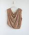 Retrofete Nude Embellished Top