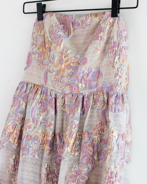 Elliatt Floral Black Tie Gown