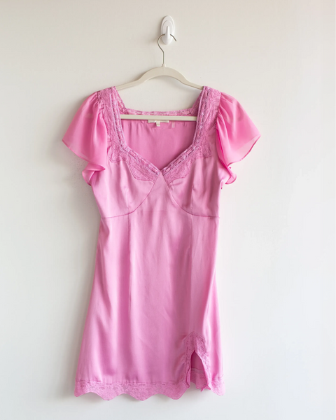 Loveshackfancy Silk Sweetheart Dress