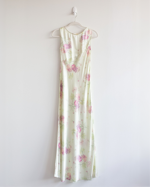 Loveshackfancy Pastel Silk Maxi Dress
