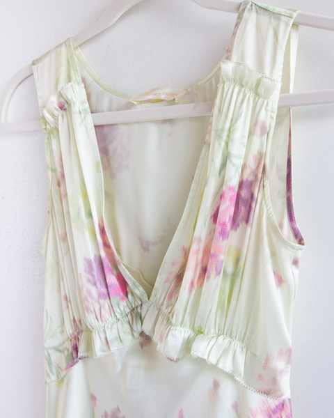 Loveshackfancy Pastel Silk Maxi Dress