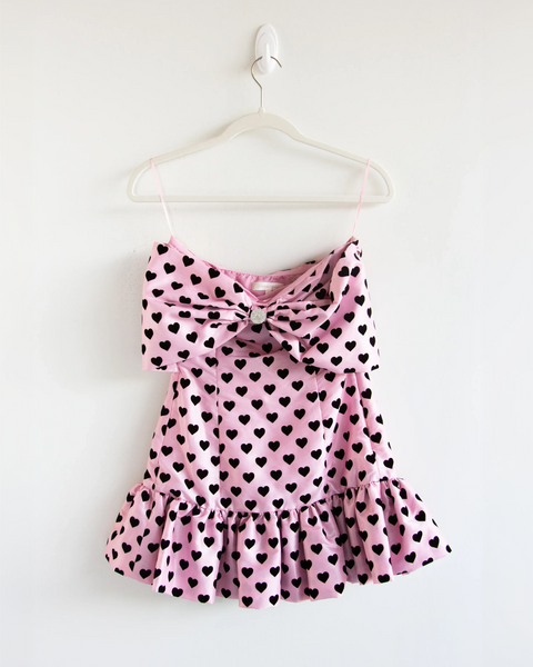 Loveshackfancy Heart Mini Dress
