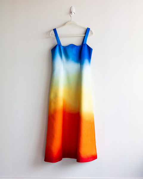 Leo Lin Ombre Sunset Dress