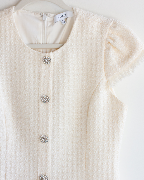 Likely White Button Down Dress
