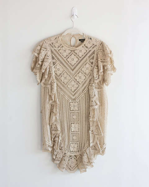 Isabel Marant Nude Crochet Dress