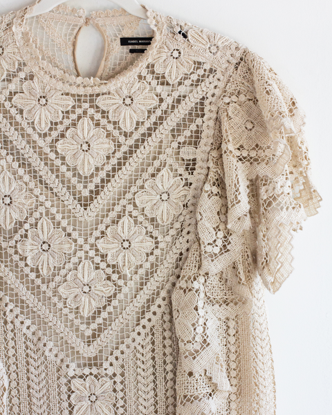 Isabel Marant Nude Crochet Dress