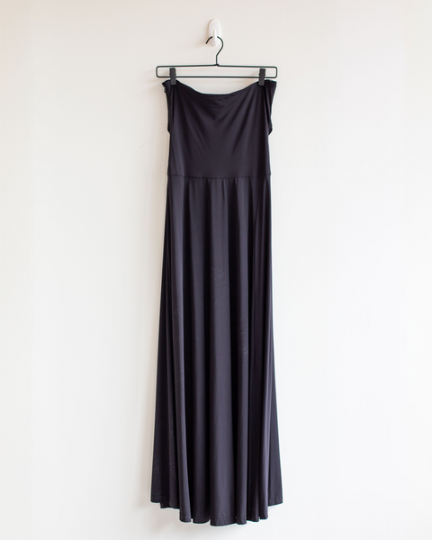 Maria Cher Black Strapless Gown