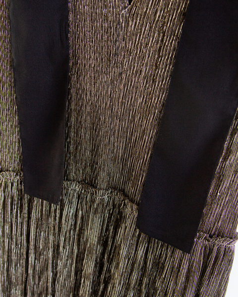 Sabina Musayev Black Shimmer Gown