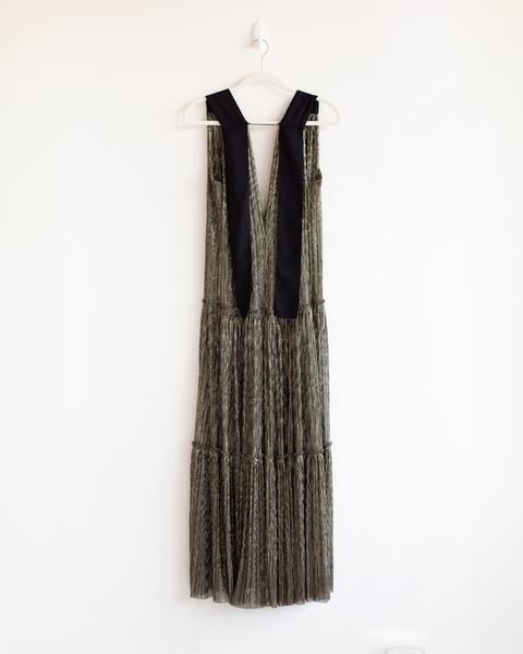 Sabina Musayev Black Shimmer Gown
