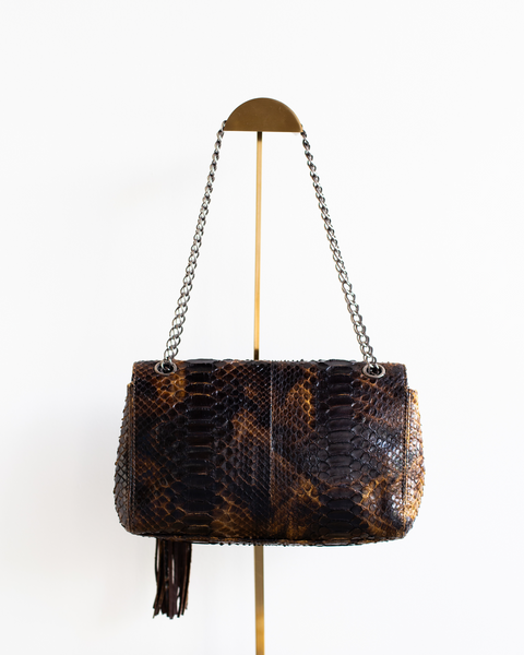 Chanel Vintage Python Hobo Bag