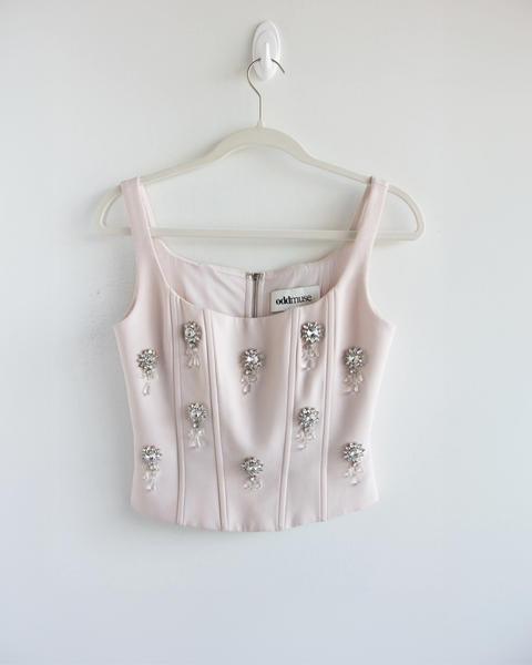Odd Muse Crystal Corset Top