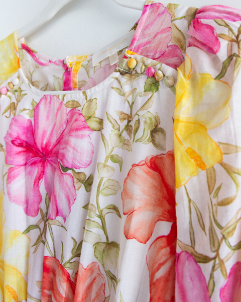 Loveshackfancy Cotton Floral Mini Dress