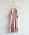 Halston Cold Shoulder Satin Dress