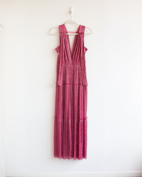 Sabina Musayev Pink Shimmer Gown